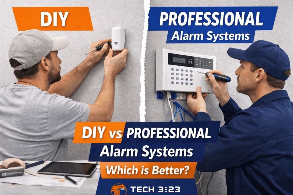 DIY vs professional alarm systems comparison for home security